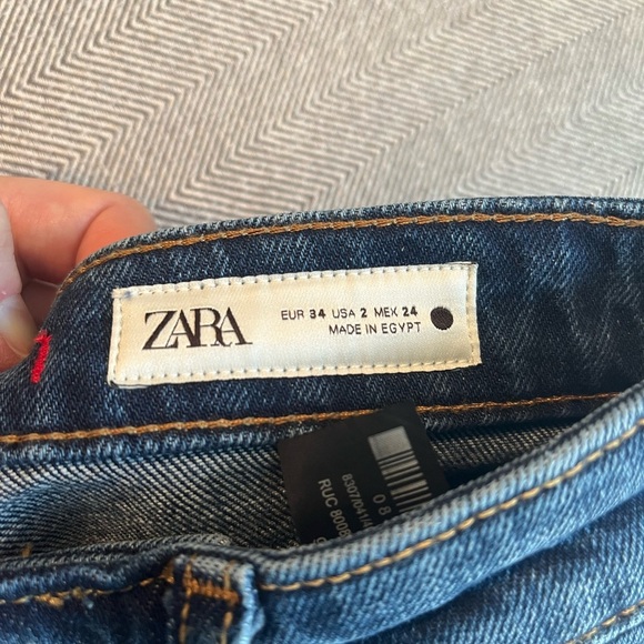 NWT Zara The Slim Turned Hem Jean Size 2 - Picture 8 of 15